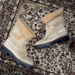 Blondo Tan Shearling Winter Boots